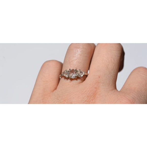 Unique One of a Kind Raw Stone Engagement Ring Size 3 4 5 6 7 8 9 10 11 … - Picture 1 of 6